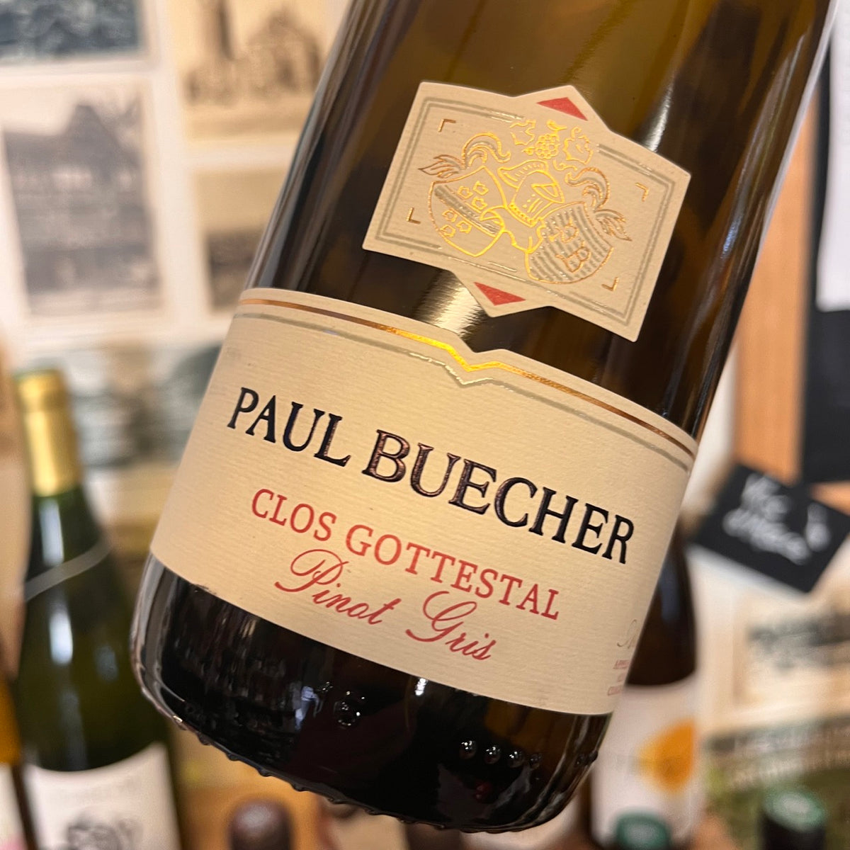 Bouteille Vin blanc Paul Buecher 2022, AOC Alsace — agriculture biologique