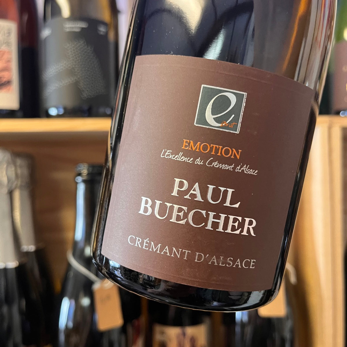 Bouteille de Crémant Buecher, Crémant d'Alsace