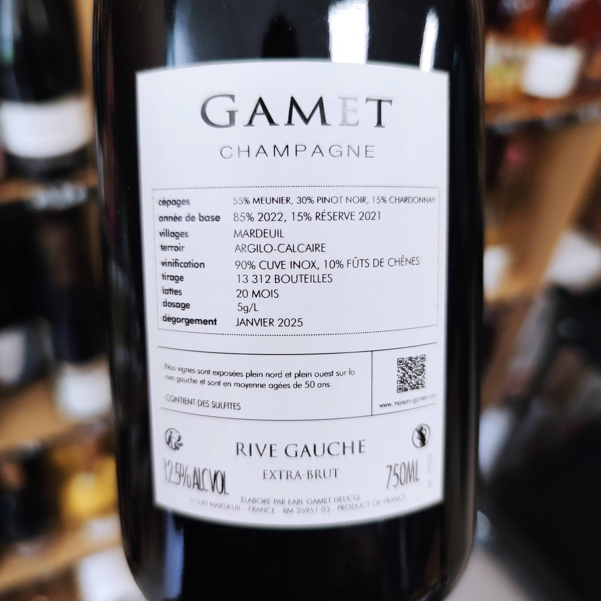 Champagne Rive Gauche Extra-Brut - Champagne Gamet