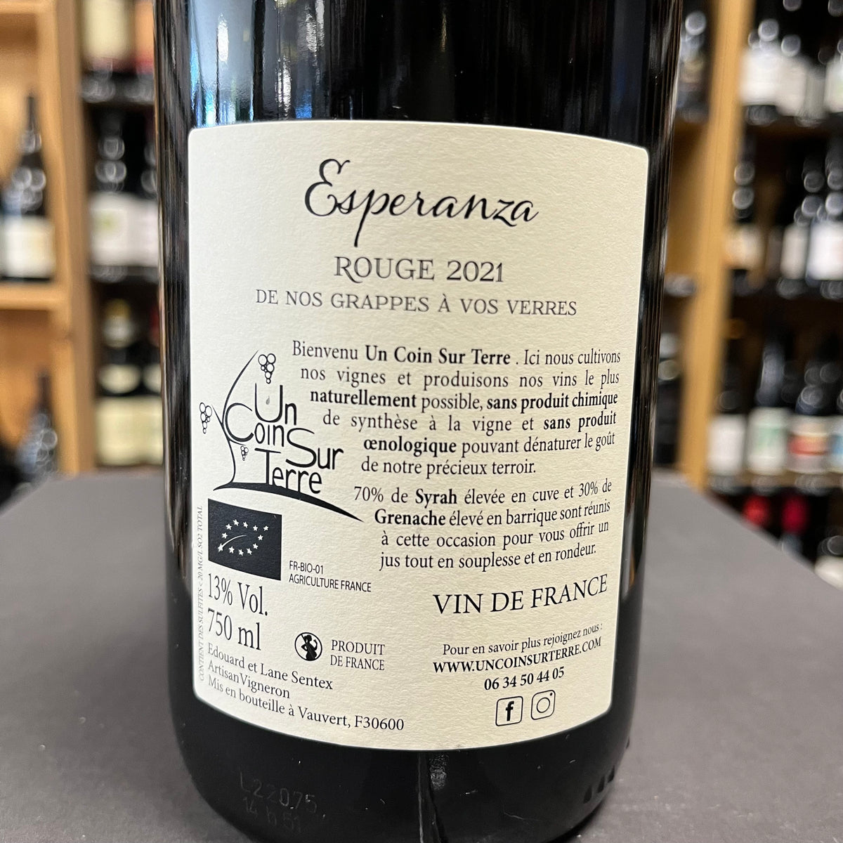 Bouteille Vin rouge Esperanza Rouge 2021