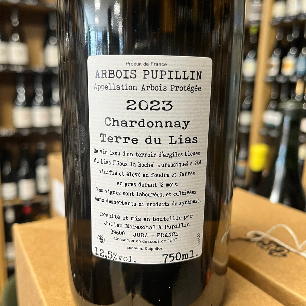Bouteille de Terre du Lias Chardonnay 2023 – Domaine de la Borde, Arbois-Pupillin