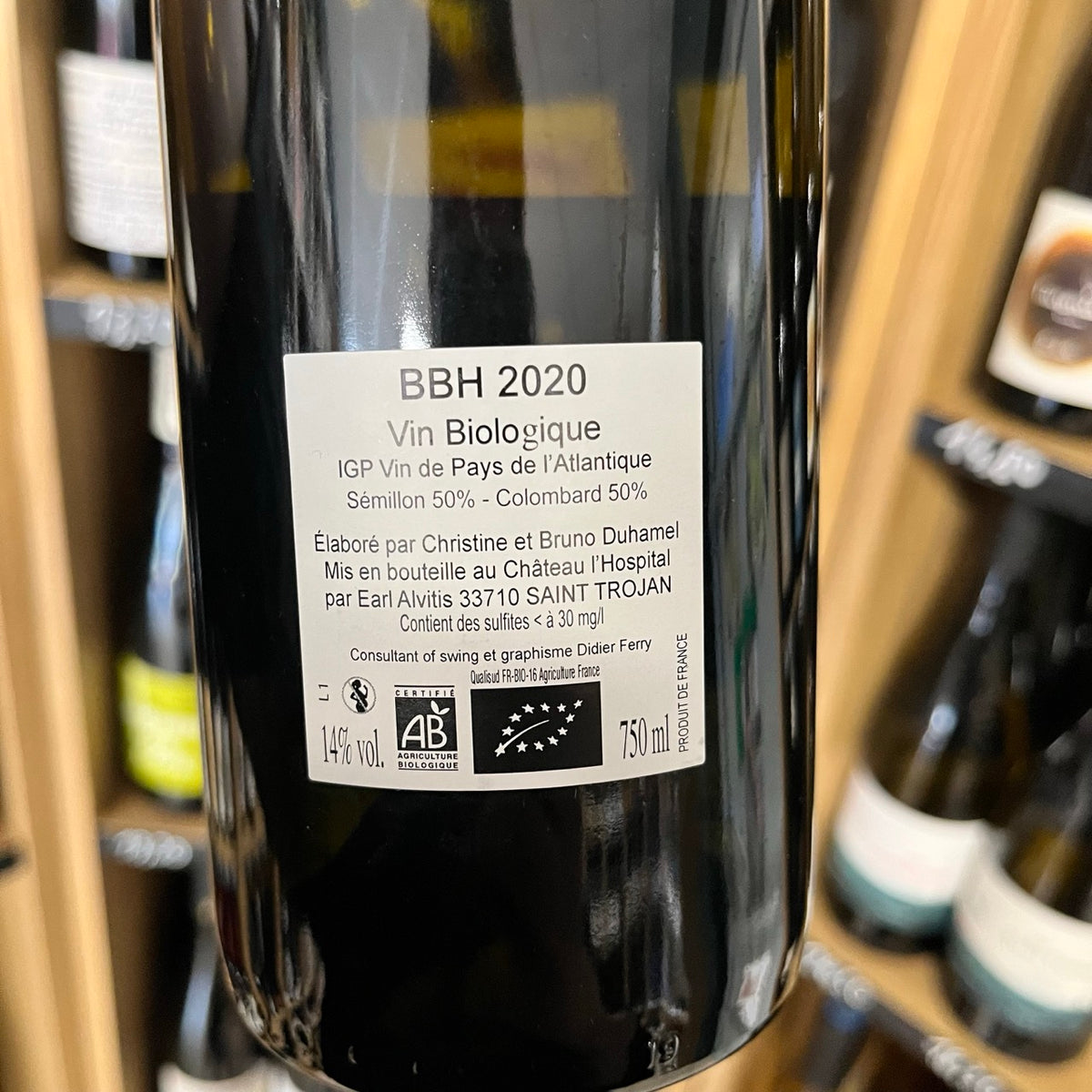 Bouteille Vin blanc Vignes Saint-Vincent 2023, AOC Bourgogne