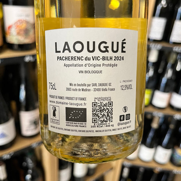 Bouteille de Pacherenc du Vic-Bilh Sec 2024 – Domaine Laougué, Sud-Ouest