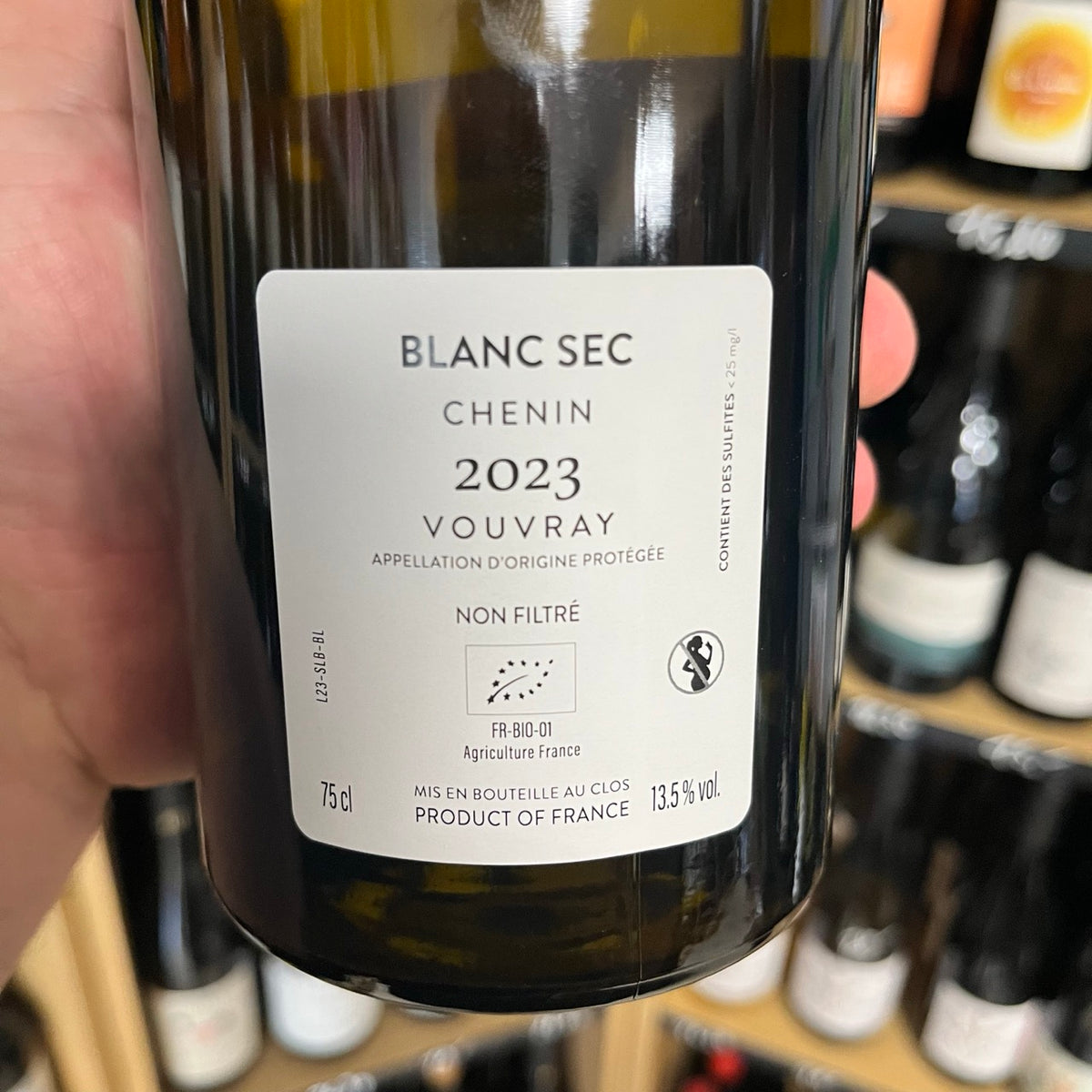 Vin blanc Sur le Bouchet - Clos de l'Epinay