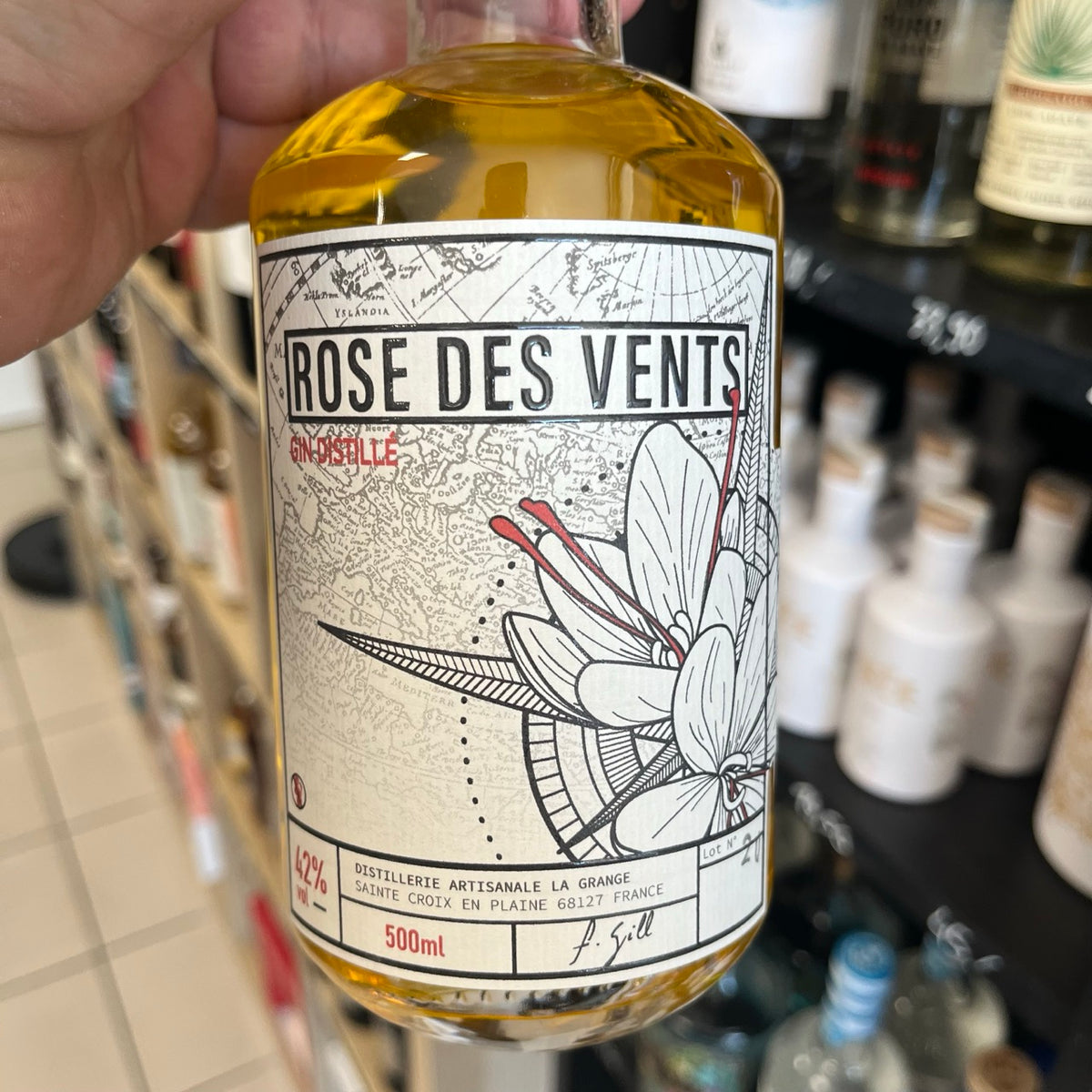 La Grange Rose des Vents — Gin d'Alsace au safran