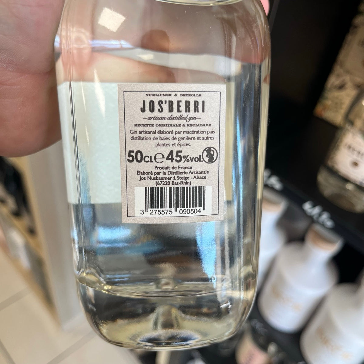 Nusbaumer Gin Jos'Berri × Deyrolle — Gin d'Alsace