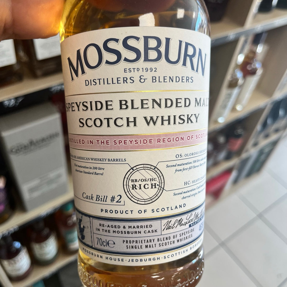 Mossburn Signature Cask — Speyside Blended Malt Scotch Whisky