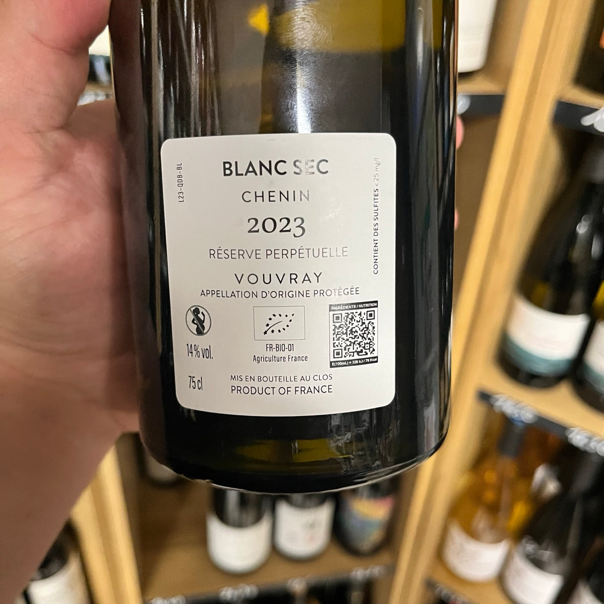 Vin blanc Quart du Bouchet - Clos de l'Epinay