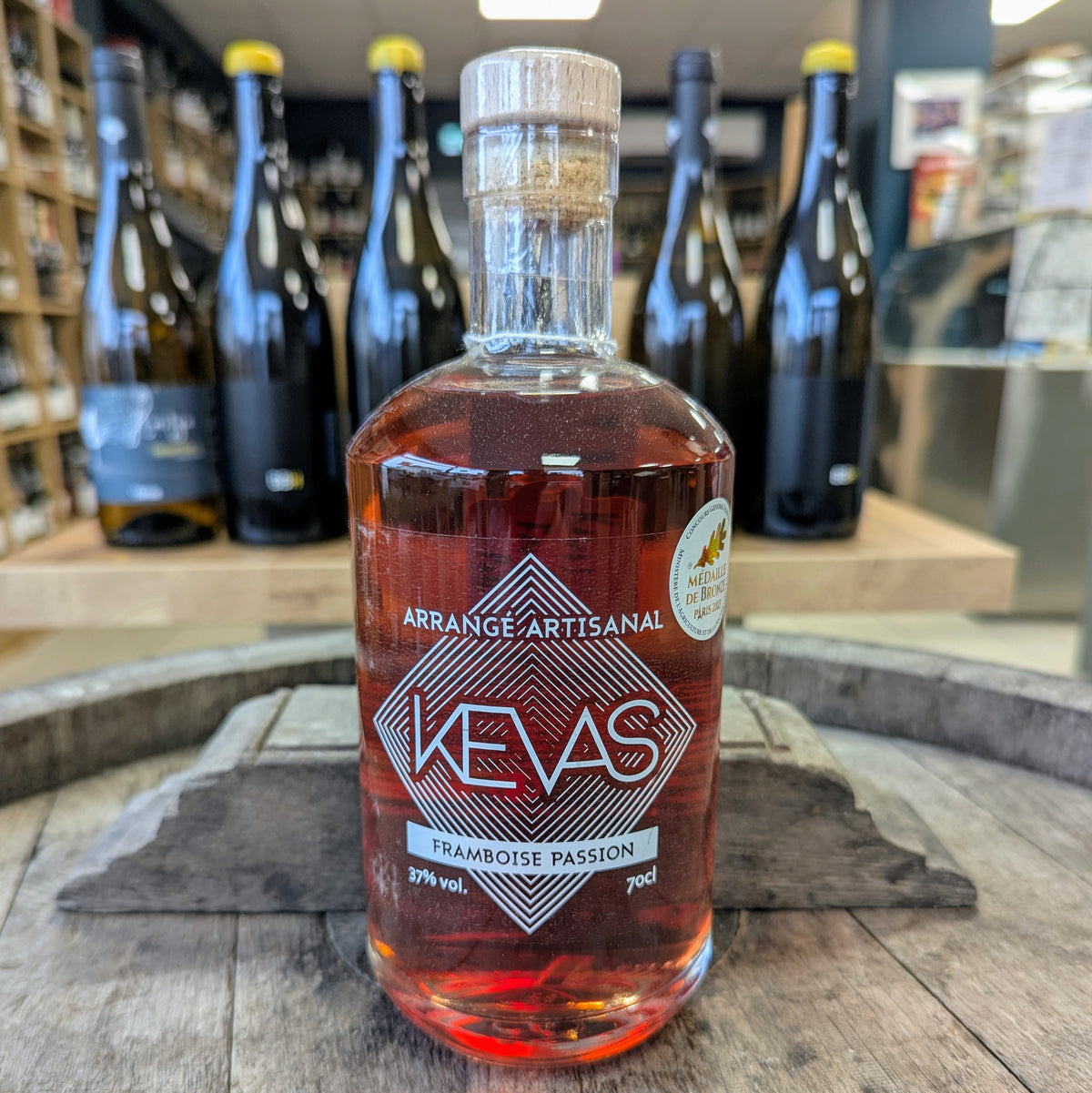 Kevas Framboise Passion, rhum arrangé artisanal
