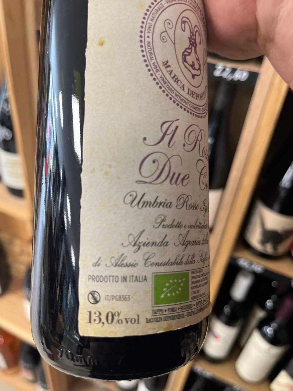 Bouteille Vin rouge Conestabile della Staffa 2019, Italie