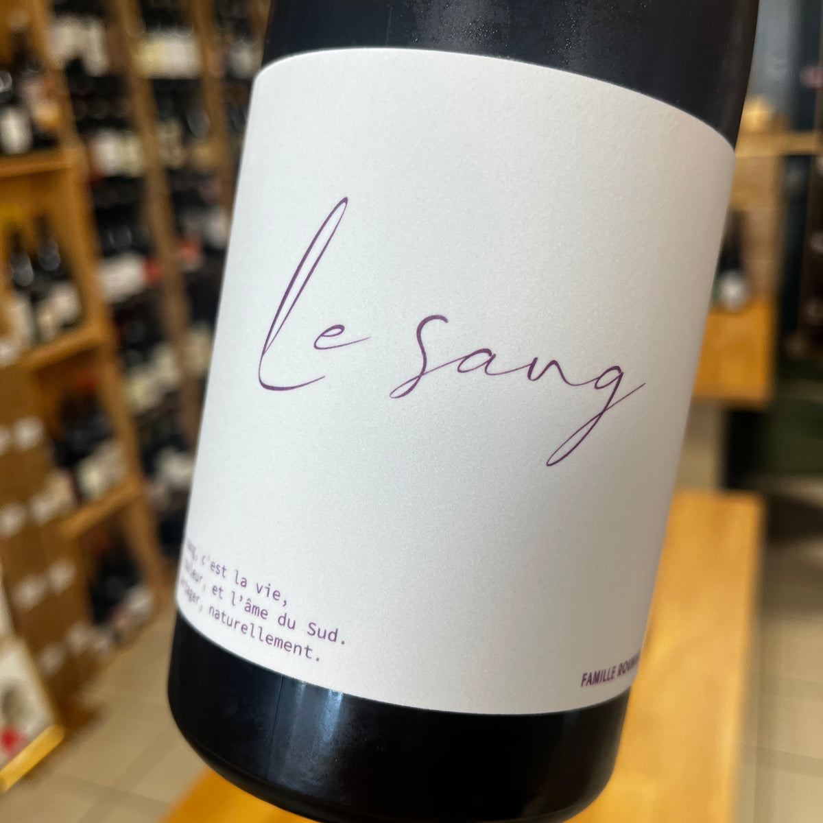 Vin rouge Le Sang, Famille Roumieux
