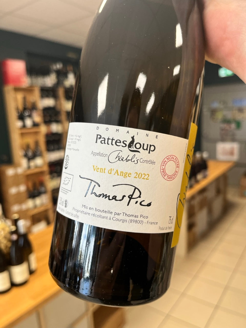 Chablis Vent d'Ange 2022 — Domaine Pattes Loup, Thomas Pico