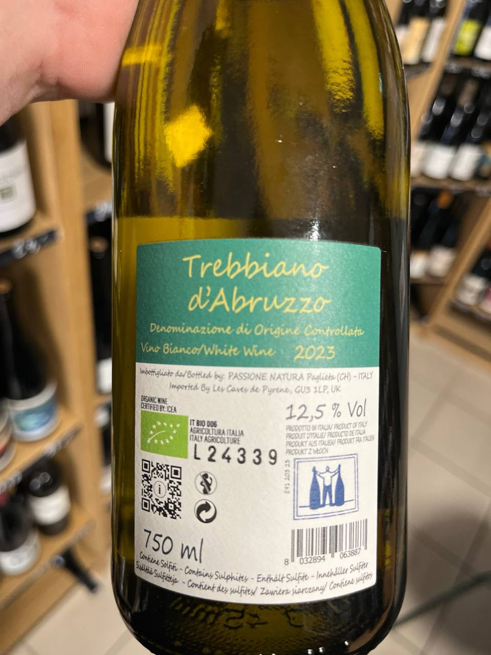 Bouteille de U.V.A. Trebbiano d'Abruzzo 2023 – Passione Natura, Abruzzes