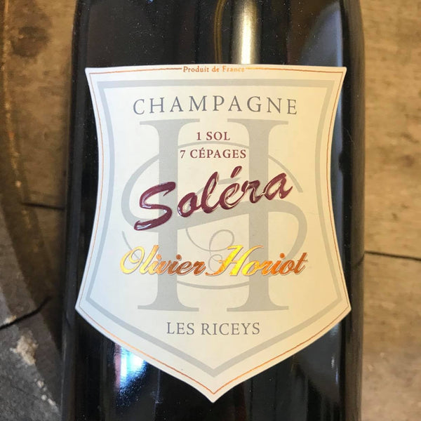 Bouteille de Champagne Soléra, Champagne