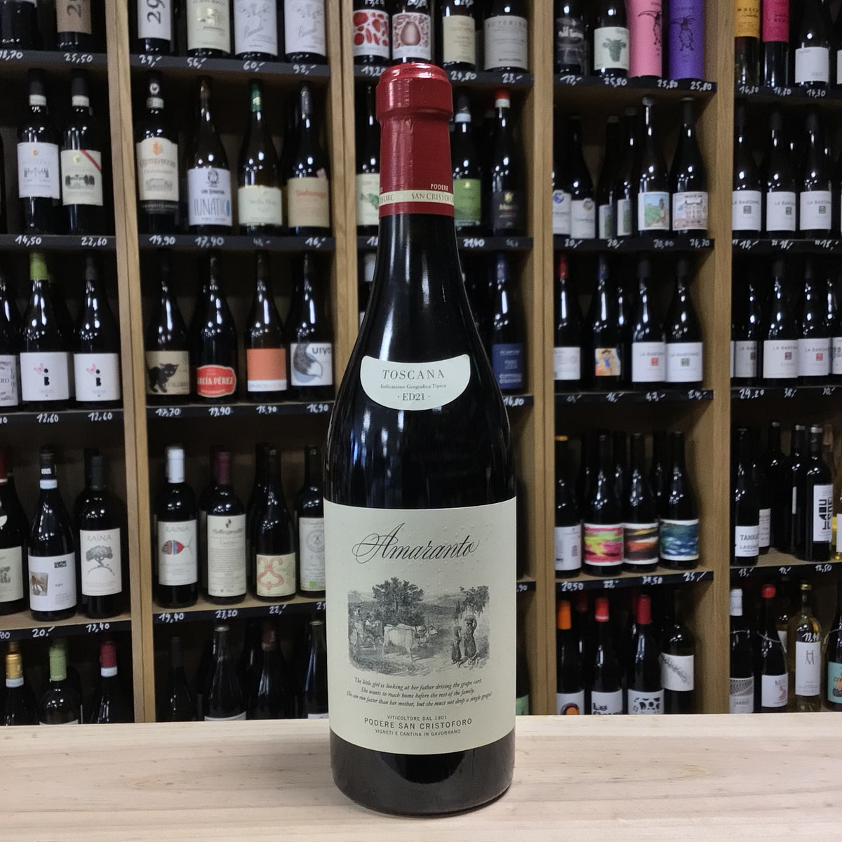 Bouteille Vin rouge Podere San Cristoforo 2021, Italie
