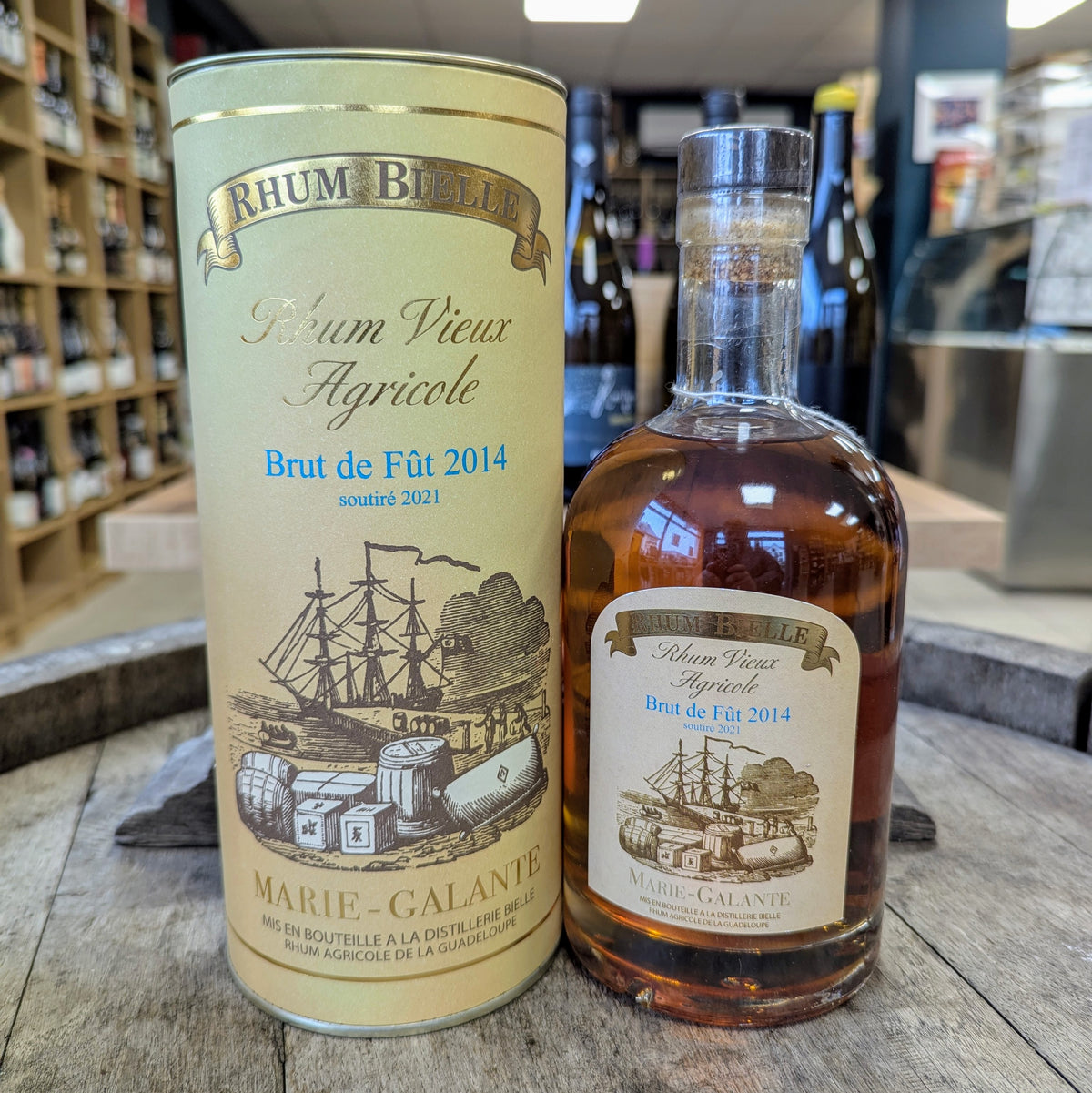 Bielle Millésime 2014 Brut de Fût 7 ans, rhum vieux de Marie-Galante