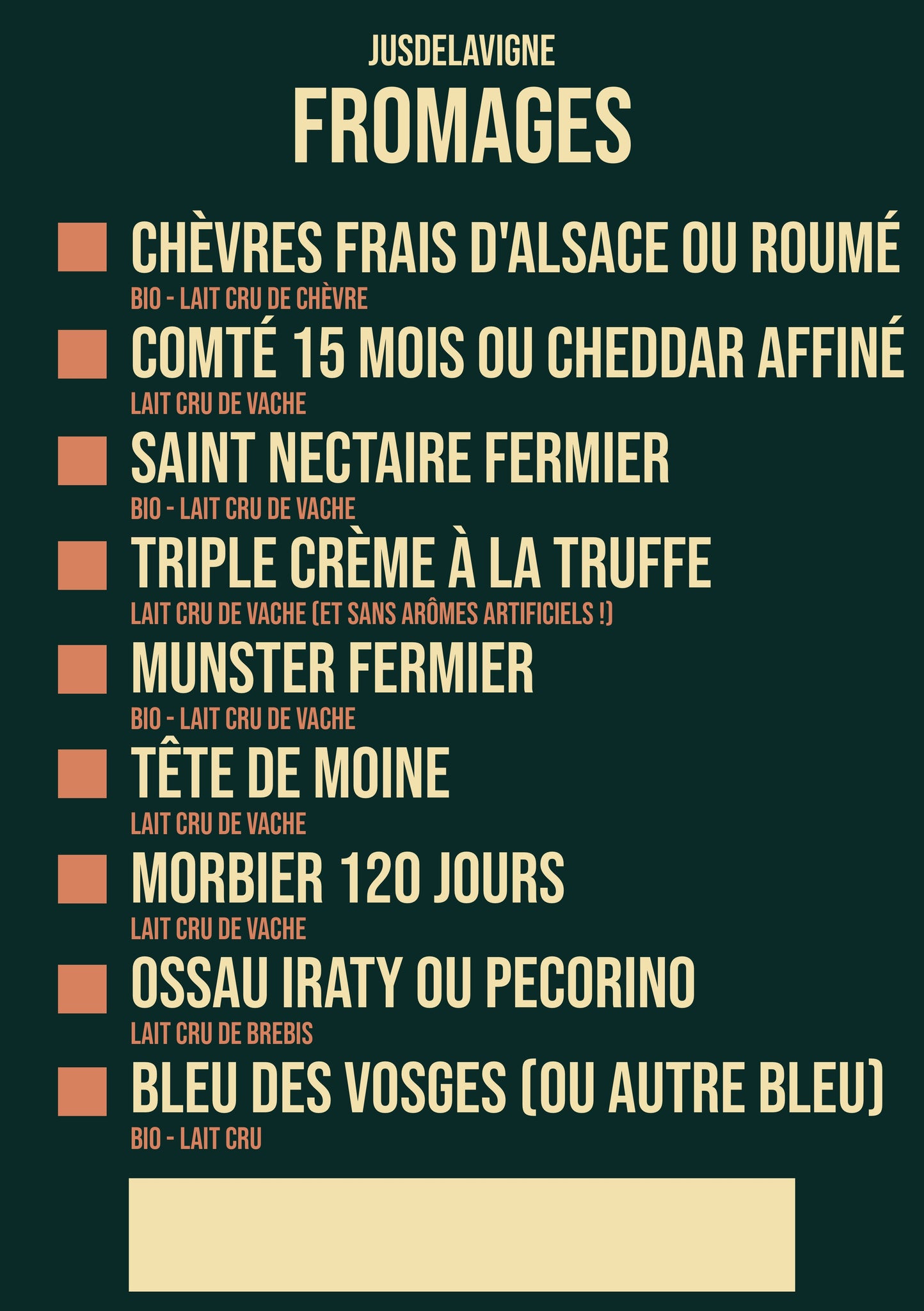 Plateaux fromages