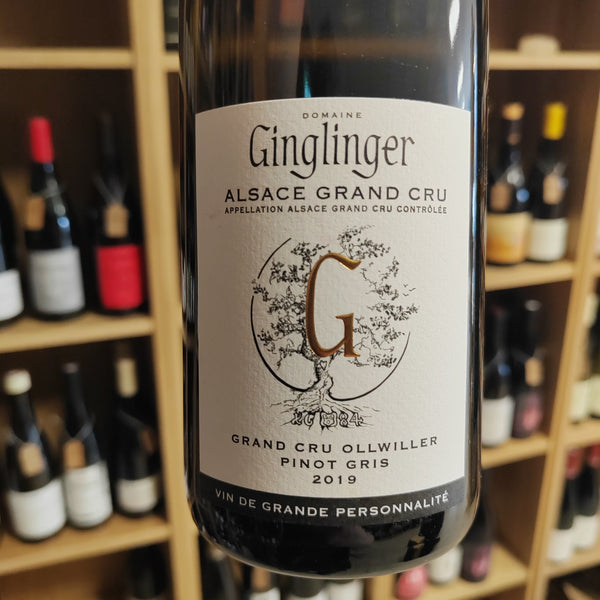 Bouteille de Pinot Gris Grand Cru Ollwiller – Domaine Pierre-Henri Ginglinger, AOC Alsace Grand Cru Ollwiller
