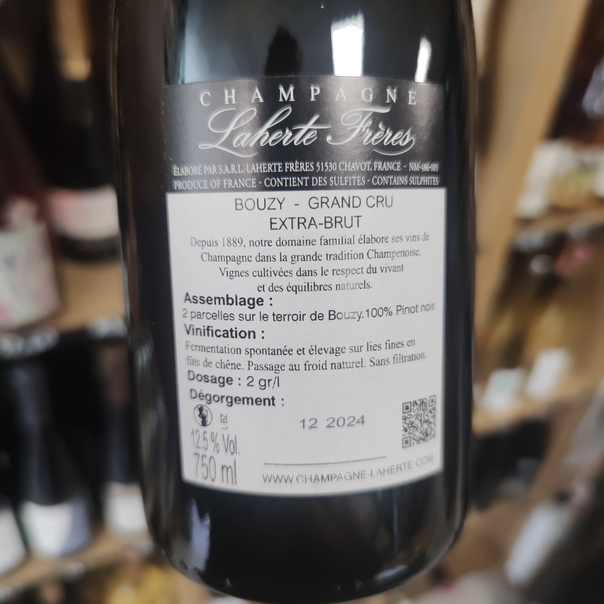 Champagne Bouzy Grand Cru Blanc de Noirs 2021 - Laherte Frères
