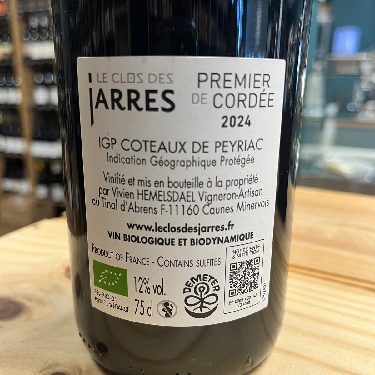 Bouteille Vin Premier de Cordée 2024, Languedoc — biodynamie