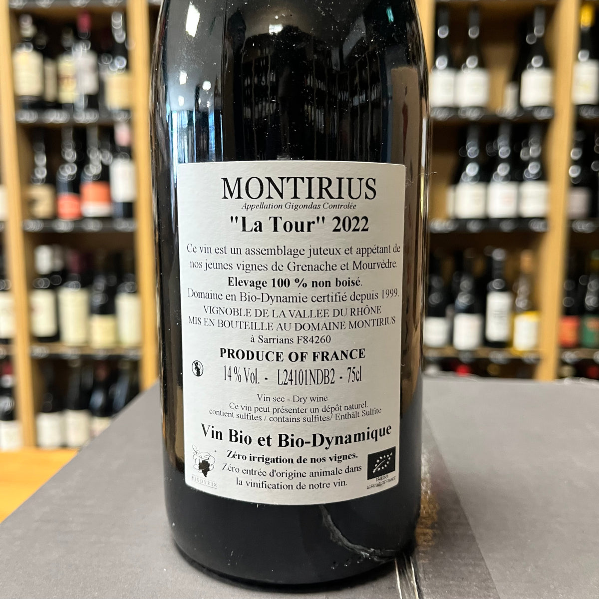 Bouteille Vin Gigondas 2022, Côtes du Rhône — biodynamie