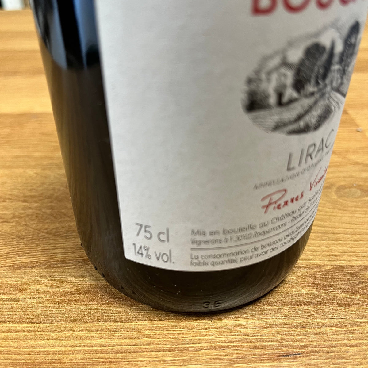Bouteille Vin rouge Lirac 2021 2021, Côtes du Rhône — biodynamie