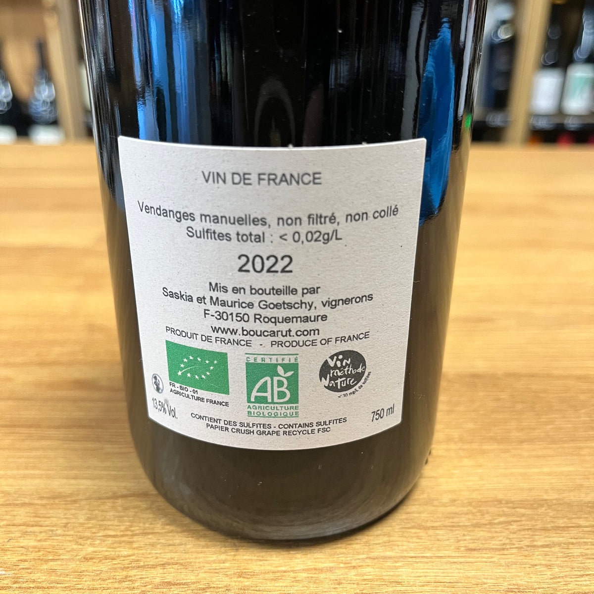 Bouteille Vin rouge Demain c'est loin 2022, Côtes du Rhône