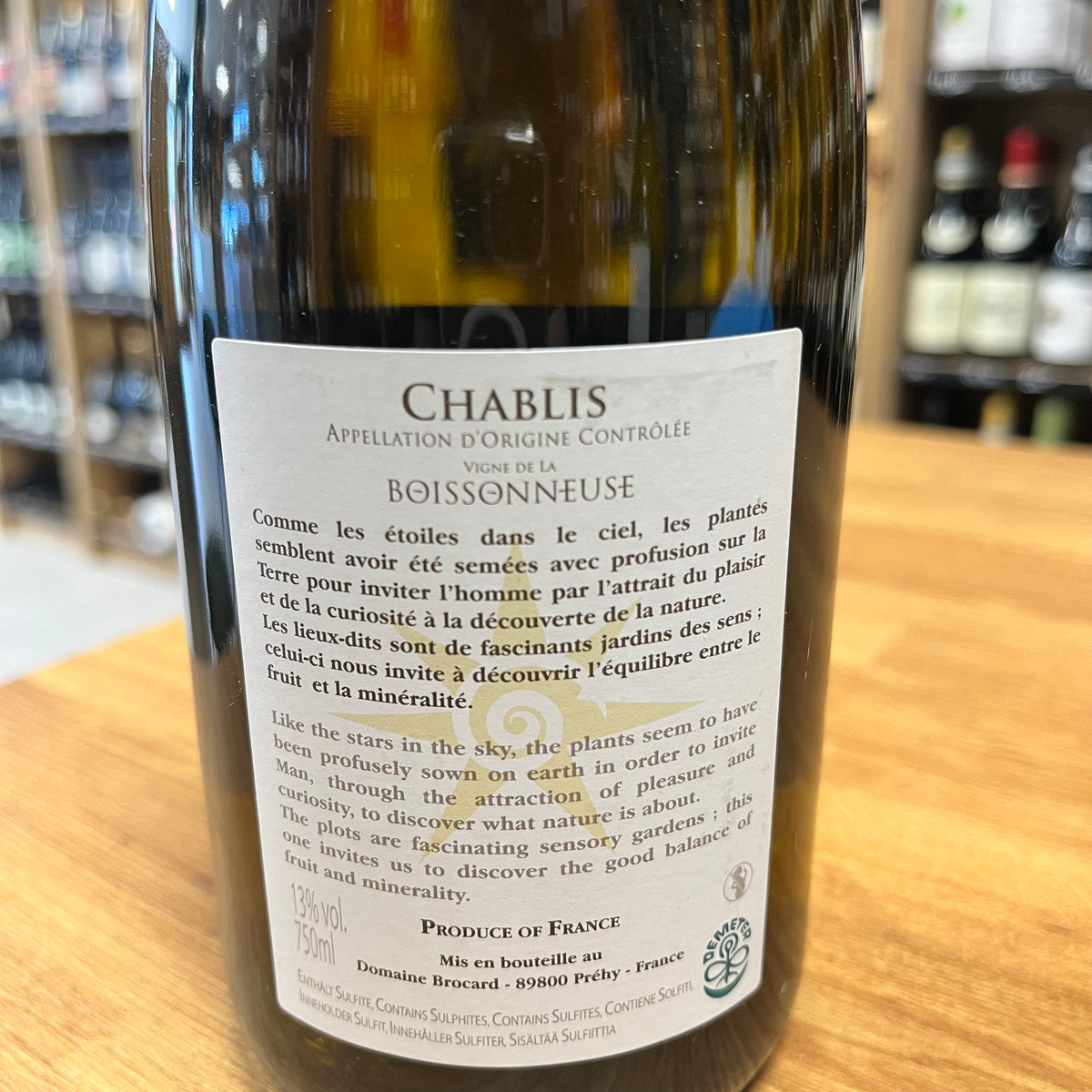 Bouteille Vin blanc Vigne de la Boissonneuse 2021 2021, AOC Bourgogne — biodynamie