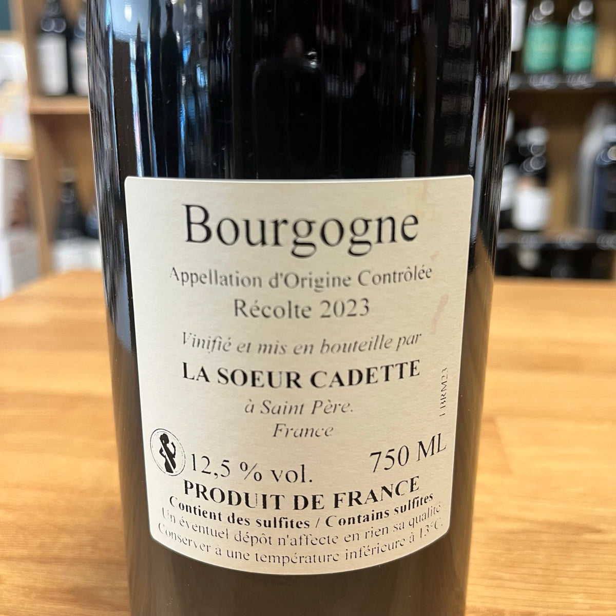 Bouteille Vin Bourgogne Rouge 2023, AOC Bourgogne — biodynamie