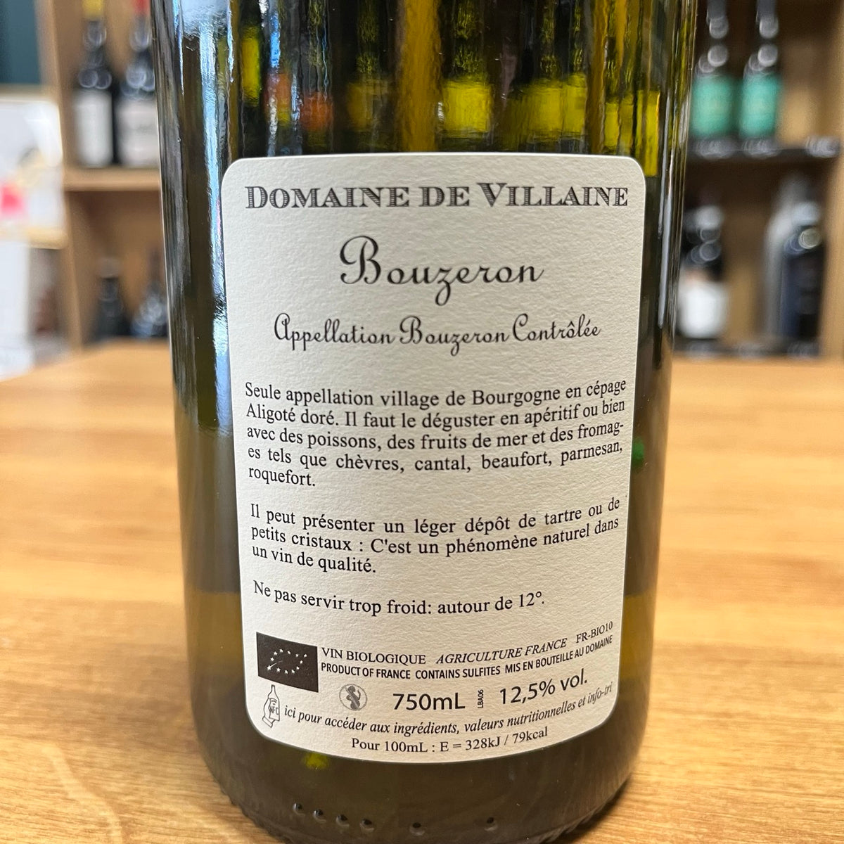 Bouteille Vin blanc Bouzeron 1971, AOC Bourgogne
