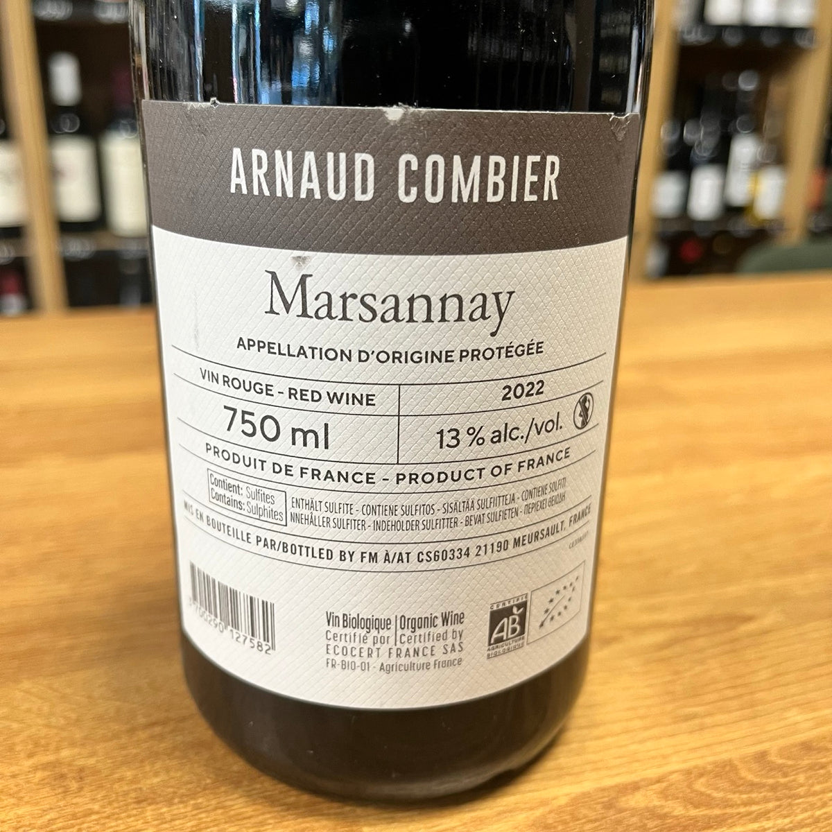 Bouteille Vin rouge Marsannay 2022, AOC Bourgogne