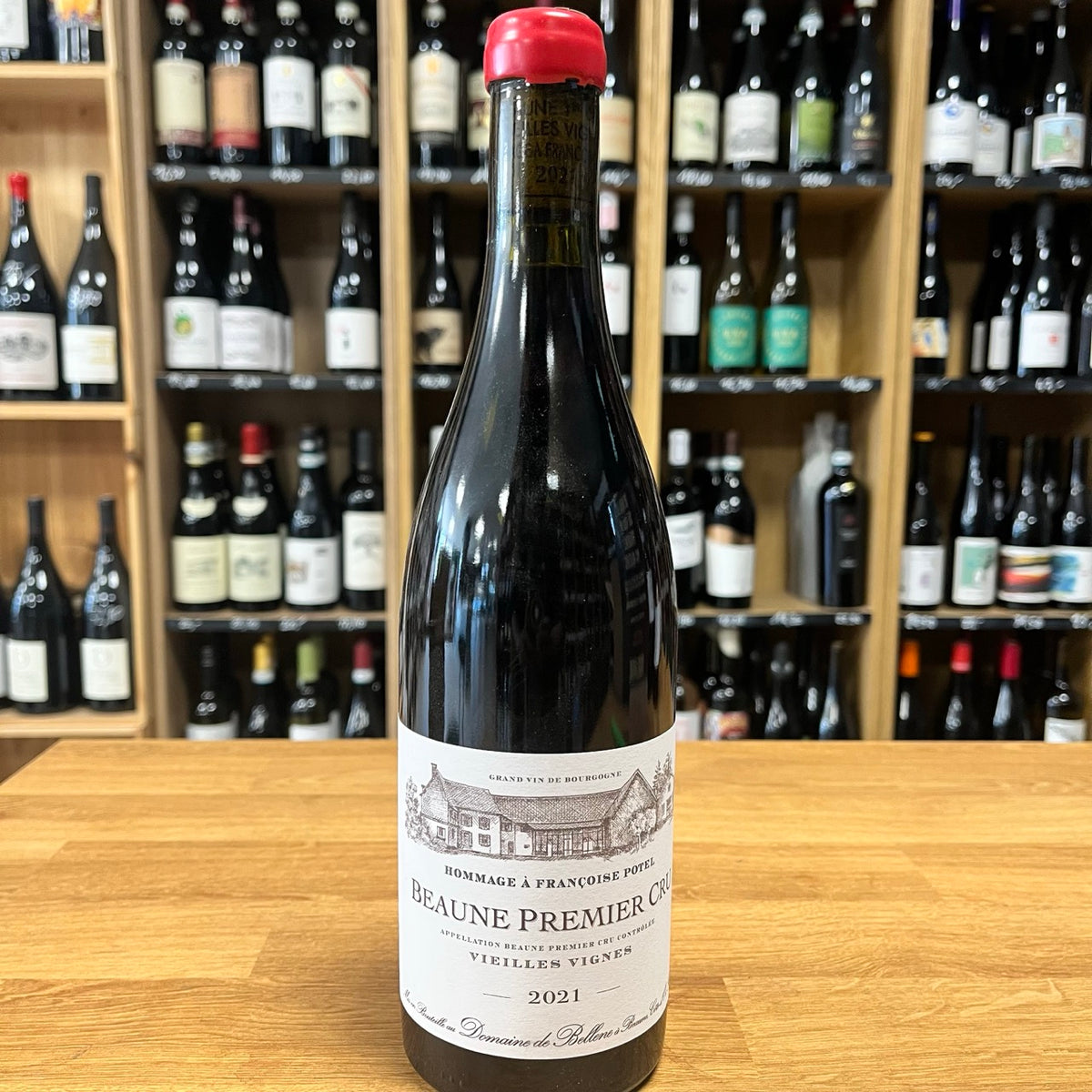 Bouteille Vin rouge BEAUNE 1er Cru Hommage à Françoise POTEL 2005, AOC Bourgogne — agriculture biologique