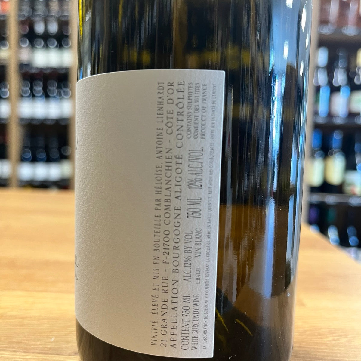 Bouteille Vin Bourgogne Aligoté 2021, AOC Bourgogne