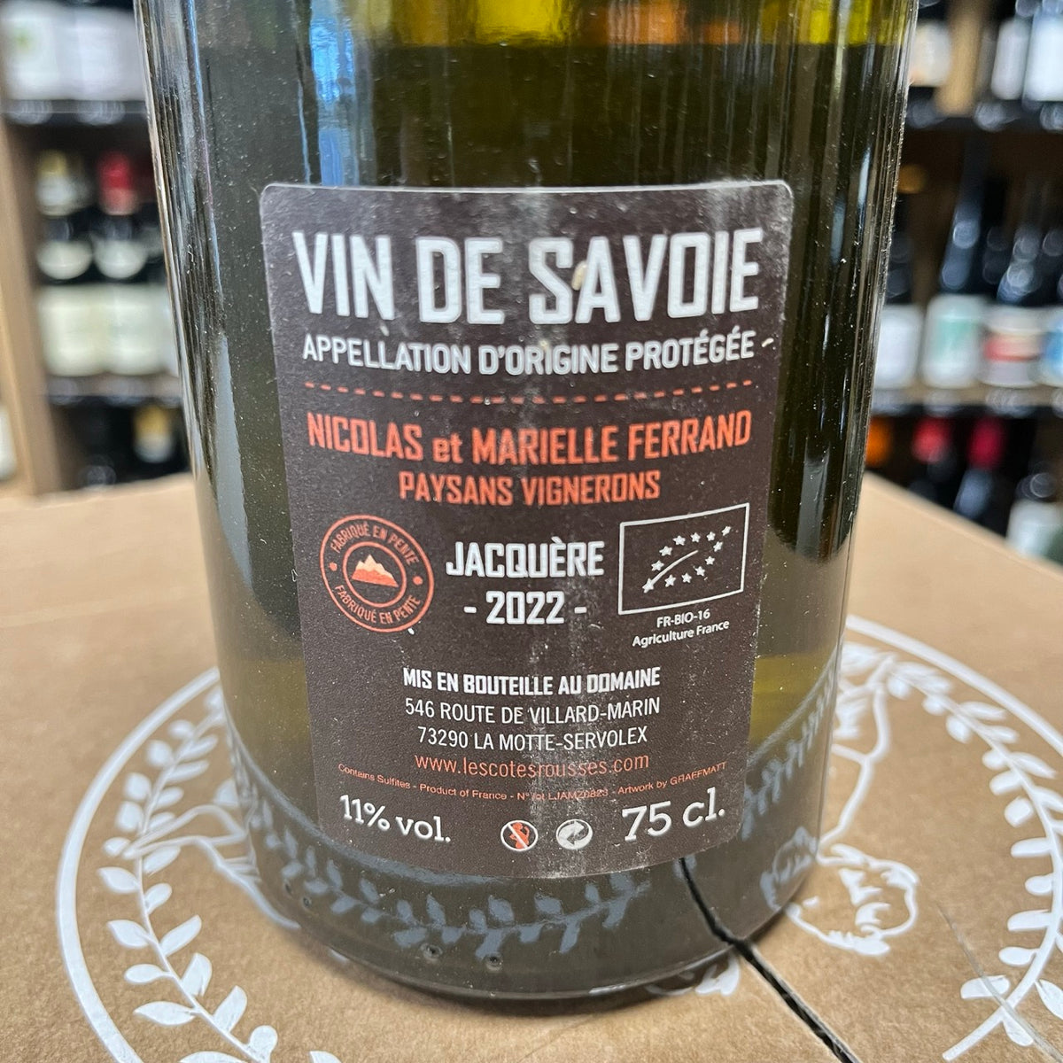 Bouteille Vin Armenaz Vin de Savoie 2022