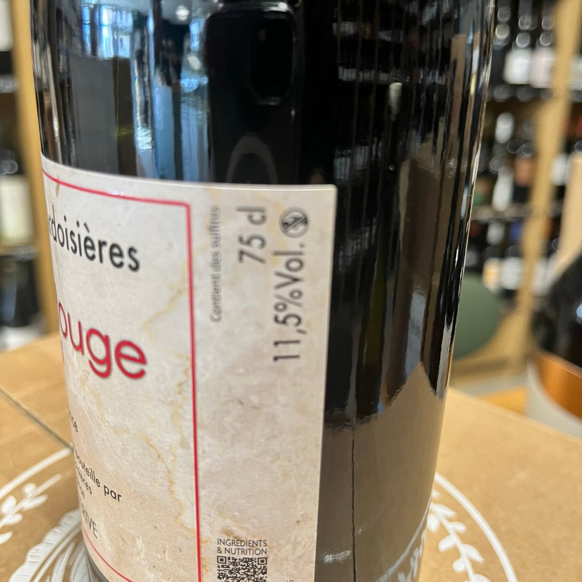Bouteille Vin Silice Rouge VDF 2024, Savoie