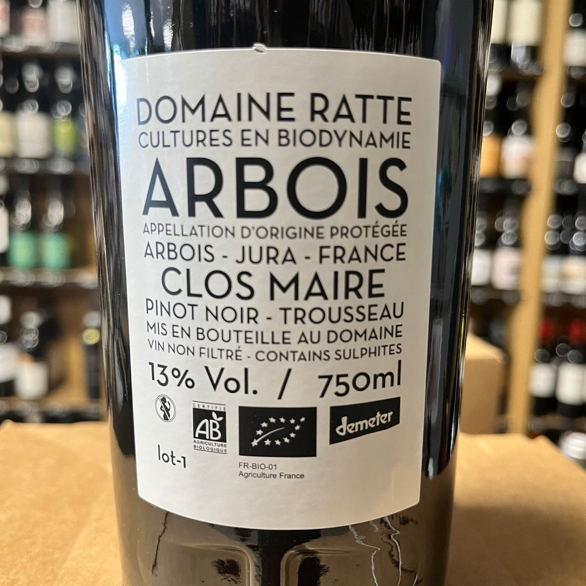 Bouteille Vin Arbois Clos Maire 2022, Jura