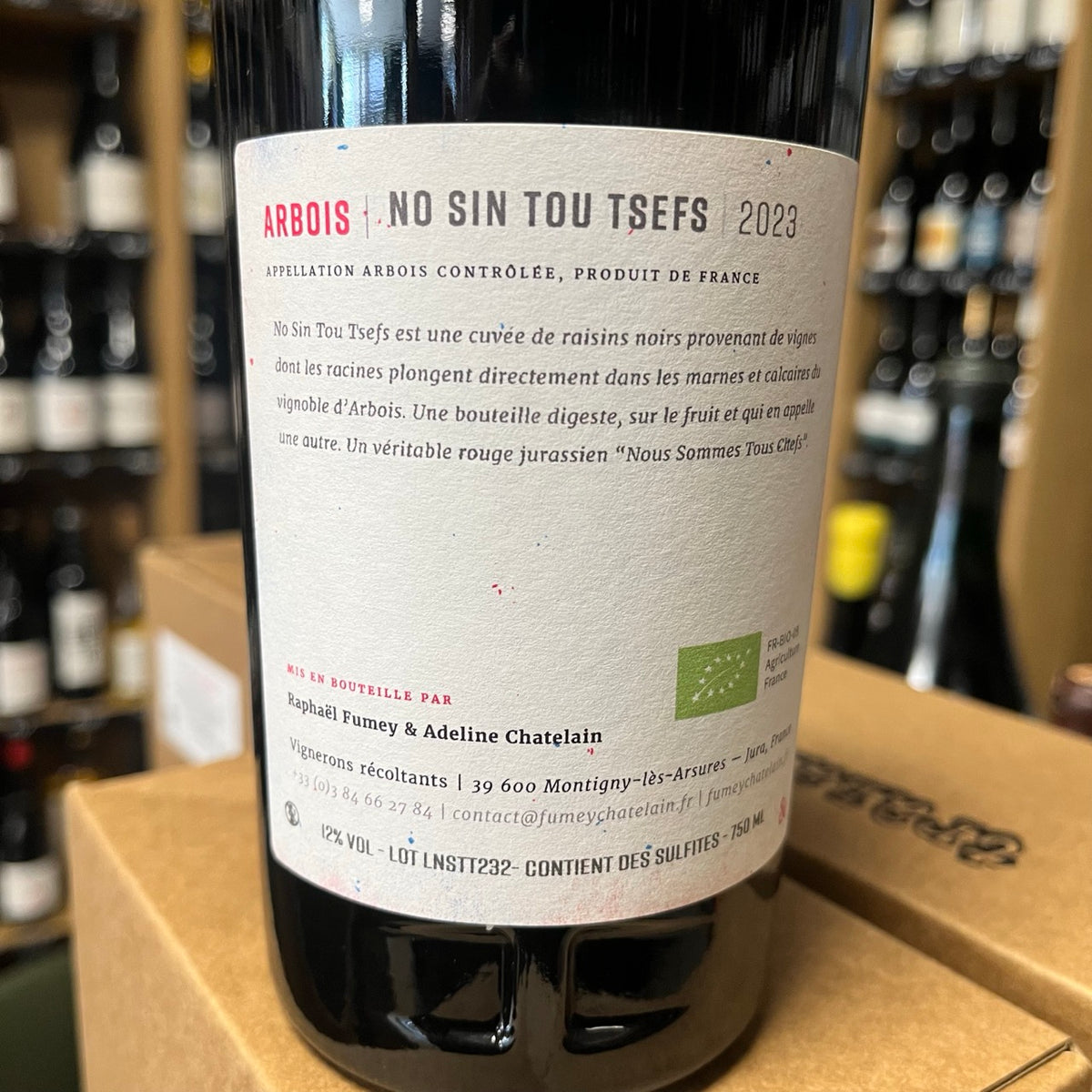 Bouteille Vin Arbois No Sin Tou Tsefs 2023, Jura