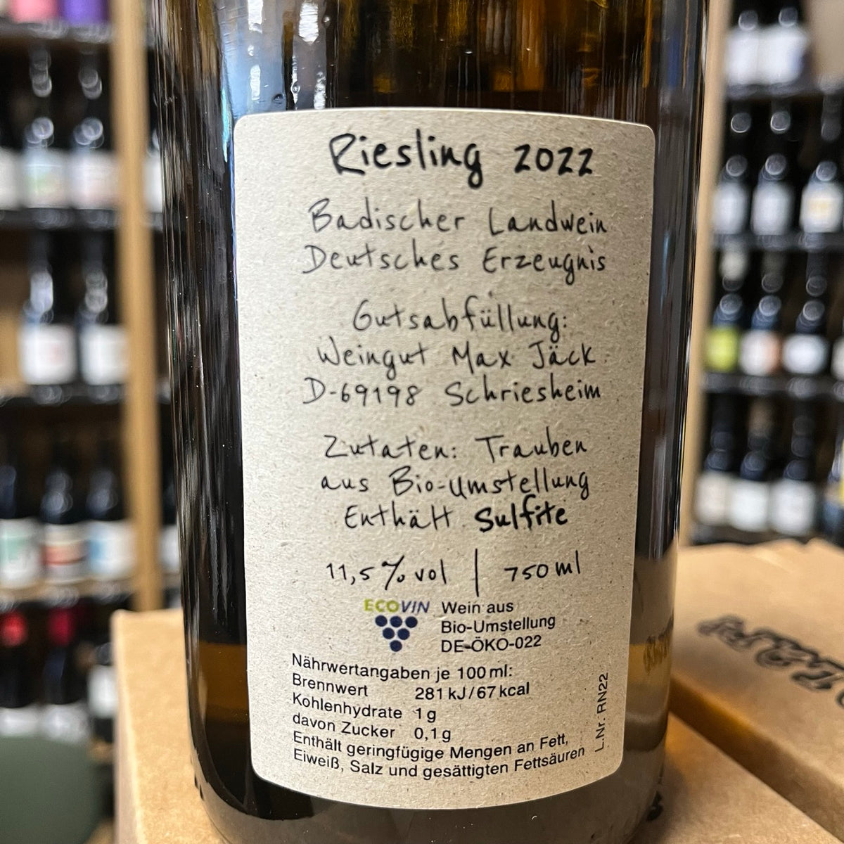 Bouteille Vin Riesling Neuntöter 2022, AOC Alsace