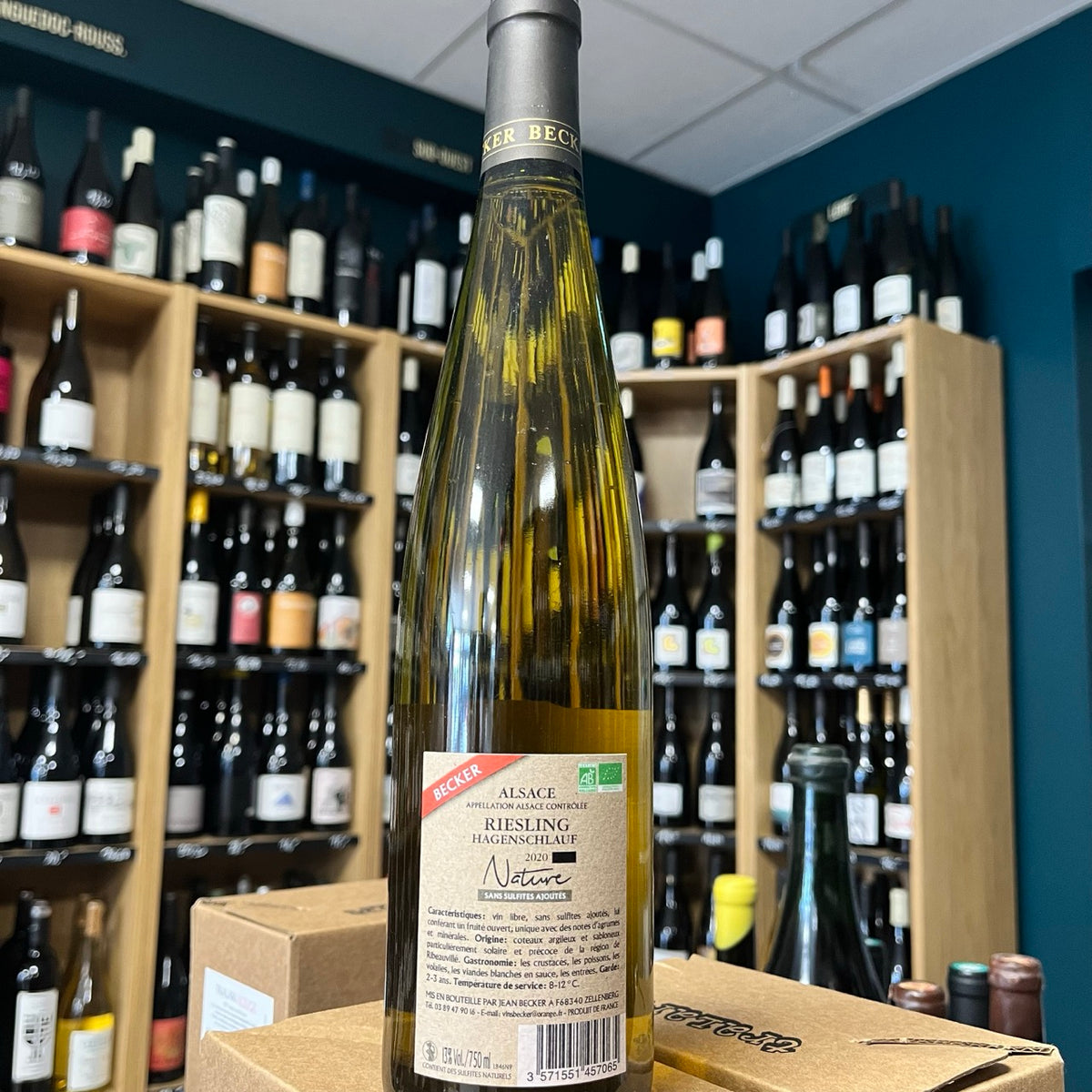 Bouteille Vin Alsace Riesling Naturellement 2020, AOC Alsace