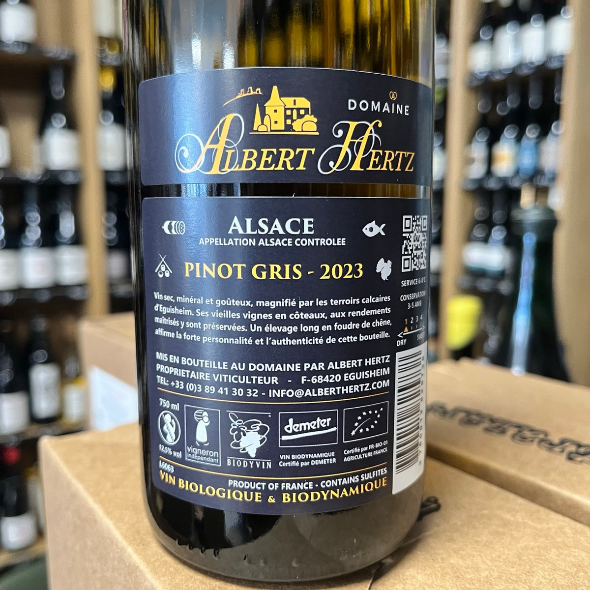 Bouteille Vin Alsace Pinot Gris Eguisheim 2023, AOC Alsace