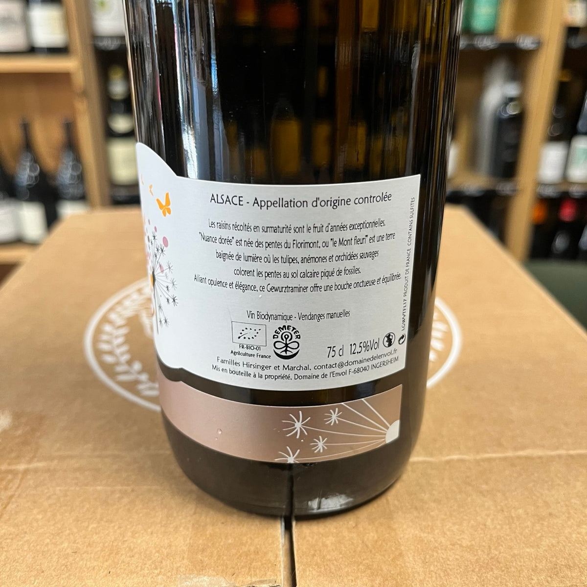 Bouteille Vin Alsace Cuvée Dorée Gewurztraminer 2017, AOC Alsace