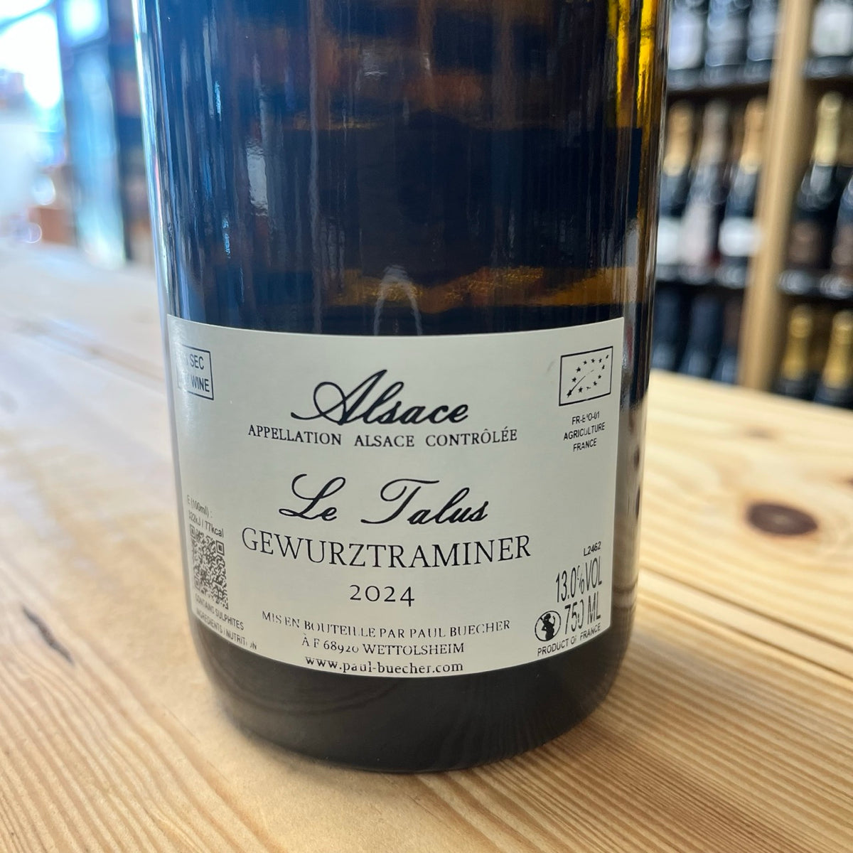 Bouteille Vin Alsace Gewurztraminer Le Talus 2024, AOC Alsace
