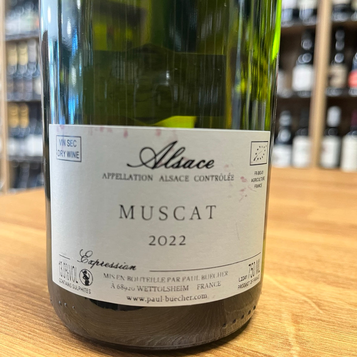 Bouteille Vin Muscat Sec Expression 2022, AOC Alsace