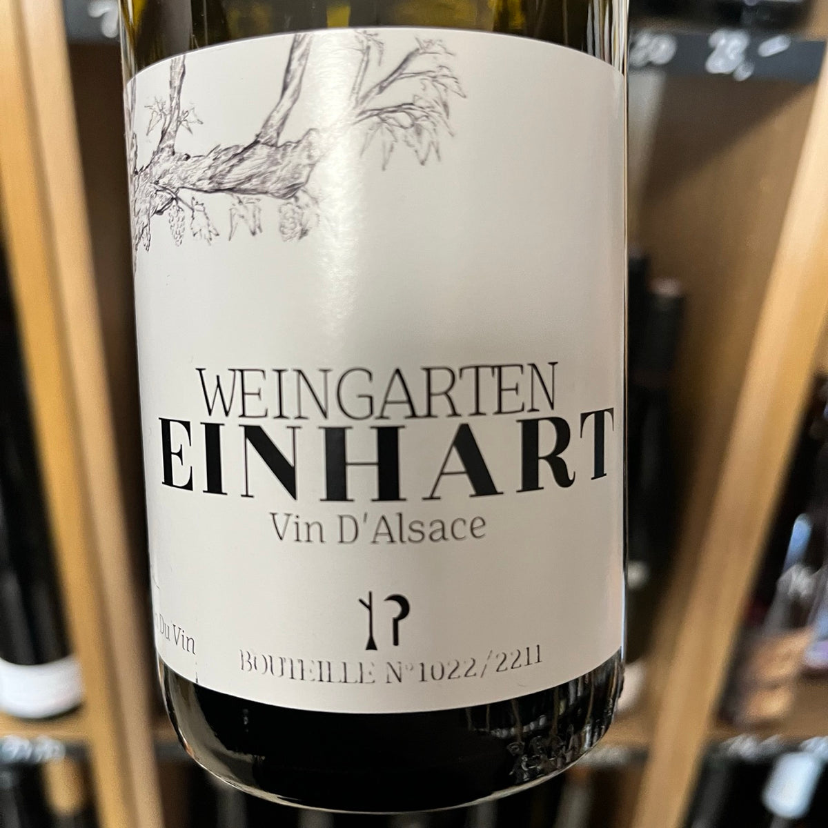 Bouteille Vin blanc Einhart 2023, AOC Alsace — nature