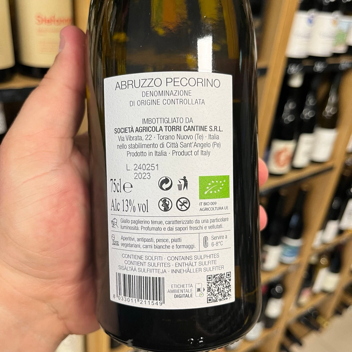Vin blanc Pecorino d'Abruzzo 2023 - Tori