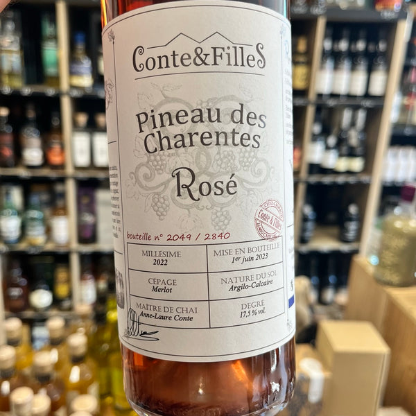 Vin muté Pineau des Charentes Rosé - Conte et filles
