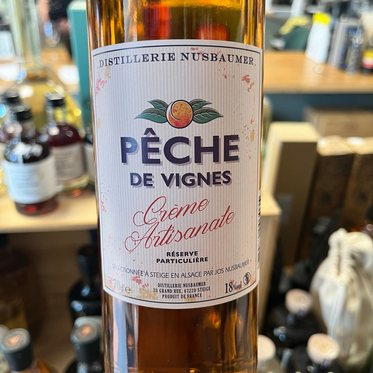 Nusbaumer Pêche de Vignes, crème d'Alsace