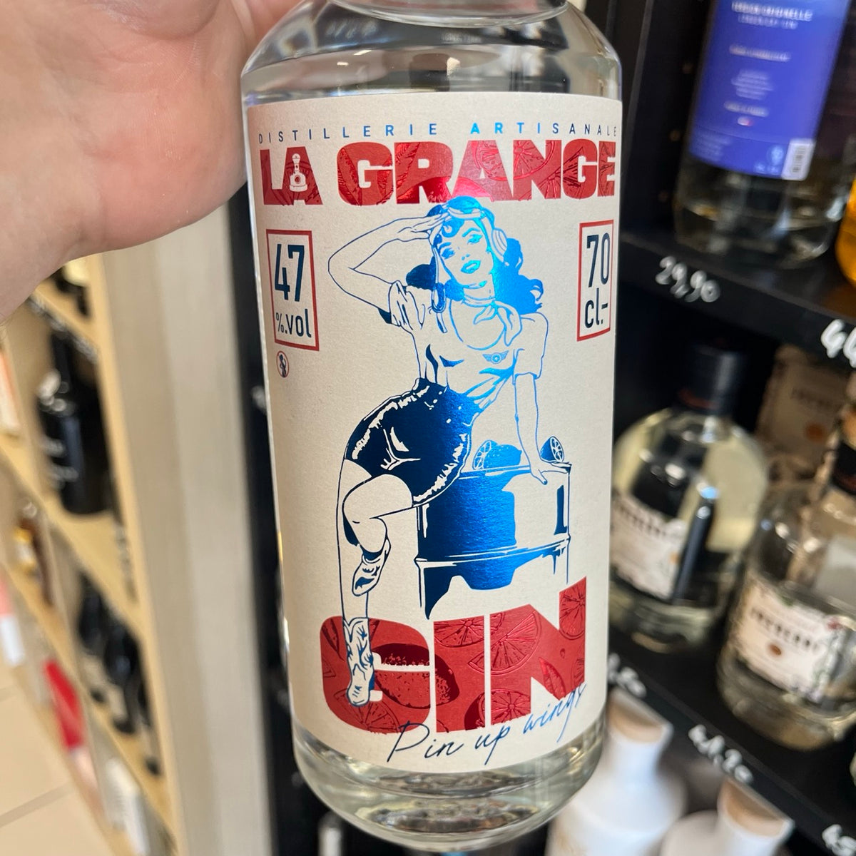 La Grange Pin Up Wings, gin d'Alsace