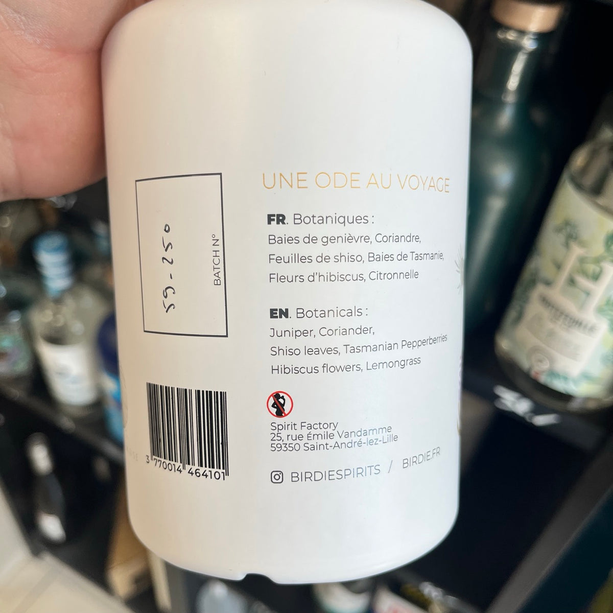 Birdie Shiso — Gin français floral