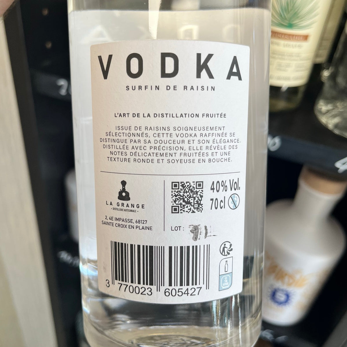 La Grange Vodka — Vodka d'Alsace